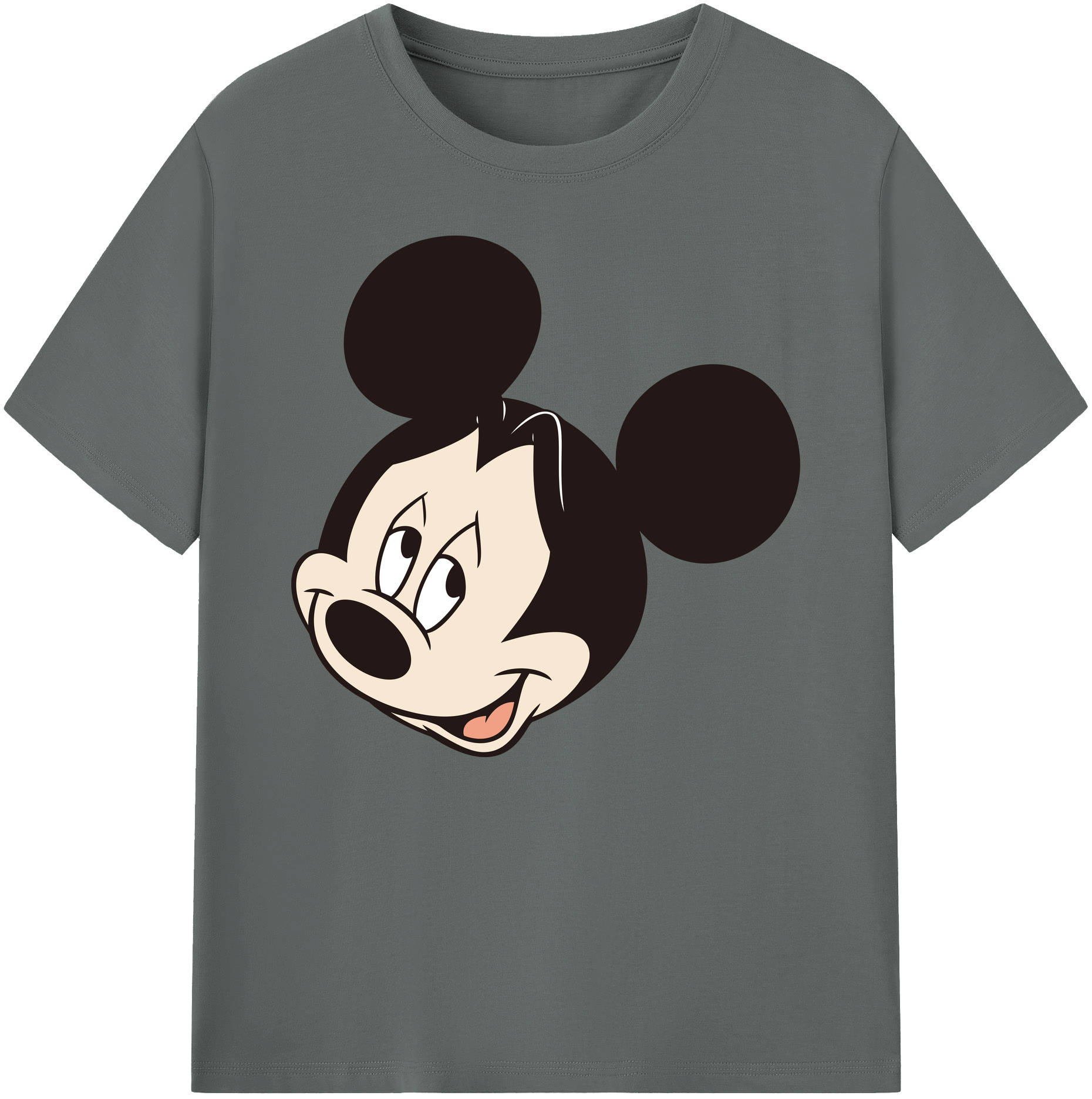 ミッキーマウス Mickey Mouse 綿100％ メンズ半袖Tシャツ｜肌触りやわらか＆通気性